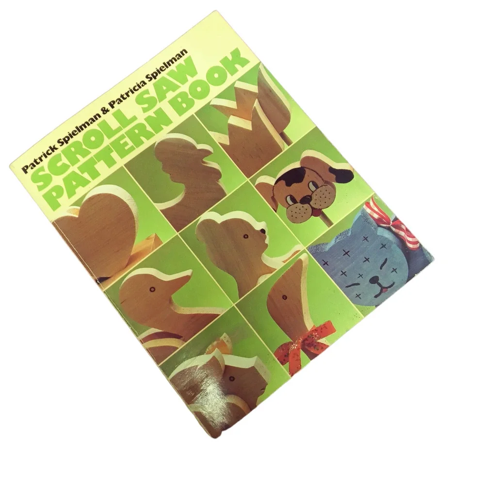 Scroll Saw Pattern Easy to Follow Workable Patterns Wood Crafting Vintage Book